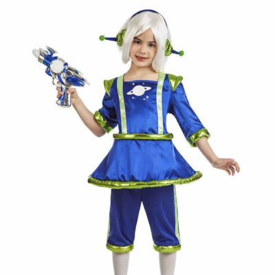 Costume Alieno Blu Bambina