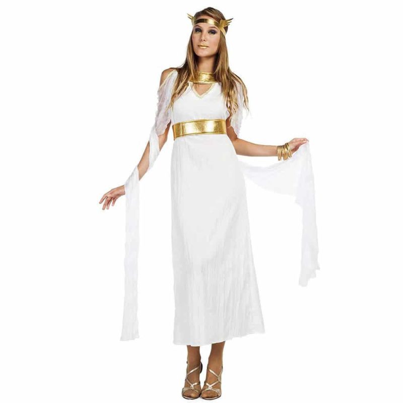 Costume Dea Greca Vestito Lungo Adulto