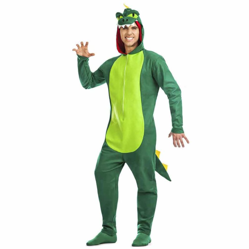 Costume Dinosauro Verde Adulto
