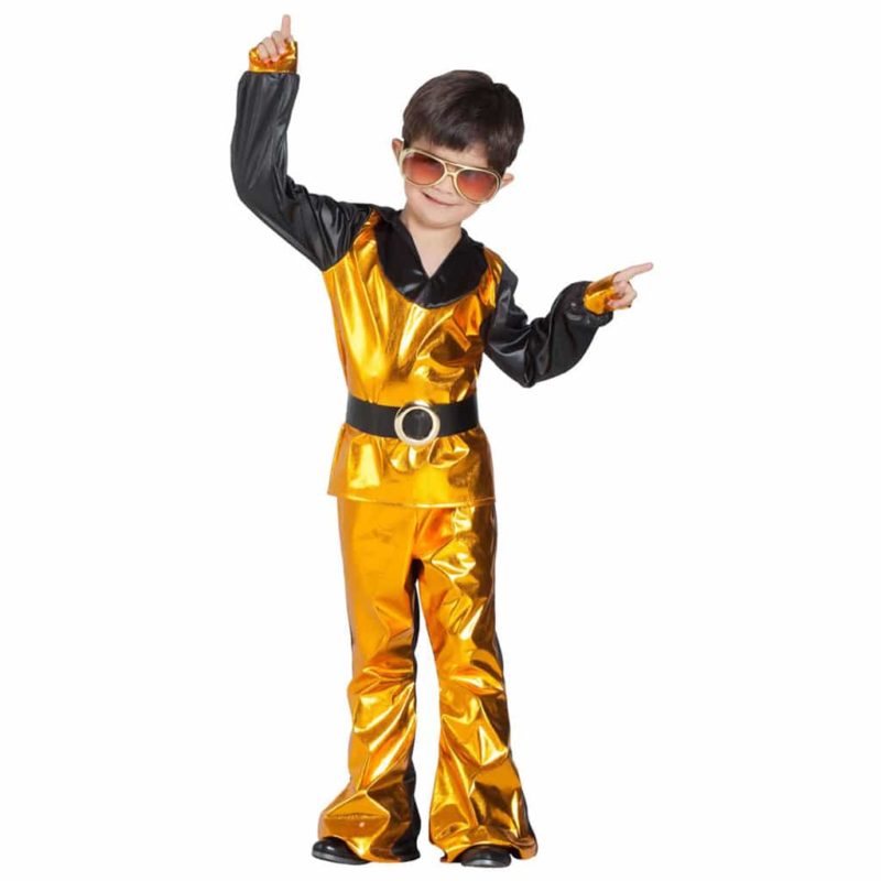 Costume da Discoteca Oro Bambino