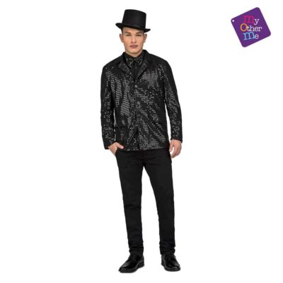 Costume Giacca e Farfallino Showman Nero M/L