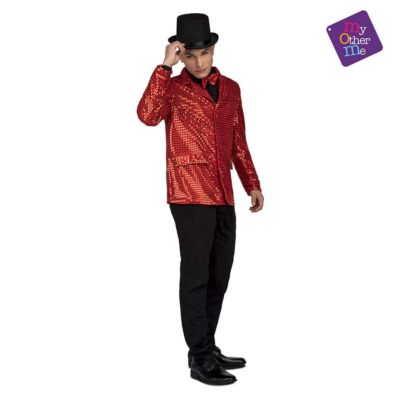 Costume Giacca e Farfallino Showman Rosso M/L