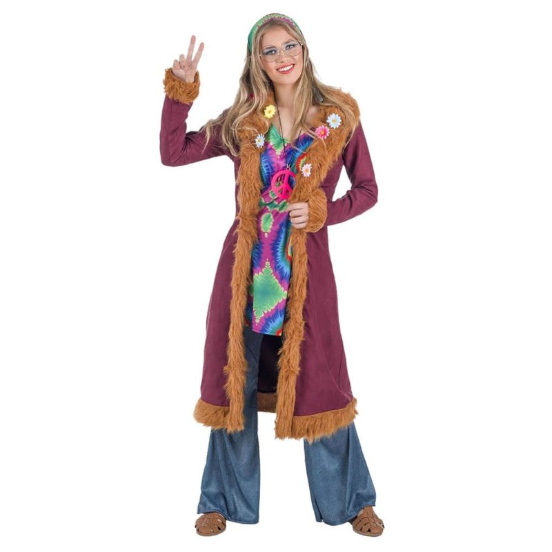 Costume da hippie Luxe donna