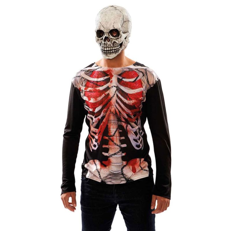 Costume Maglia Scheletro Zombie M/L