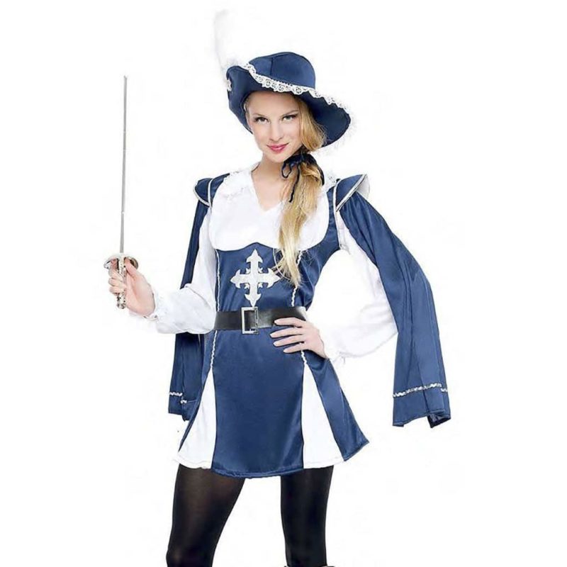 Costume Moschettiera Azzurra