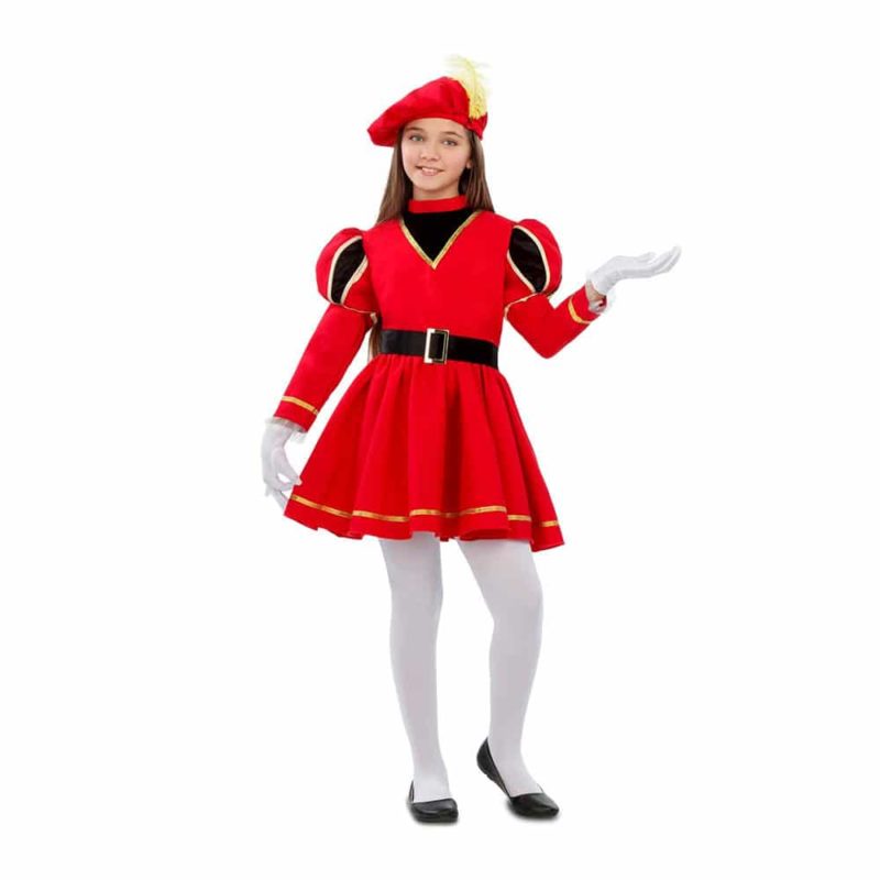 Costume Paggio Rosso Bambina