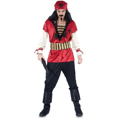 Costume Pirata Corsaro. Adulto Unica