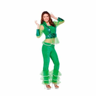 Costume Ragazza Disco Verde