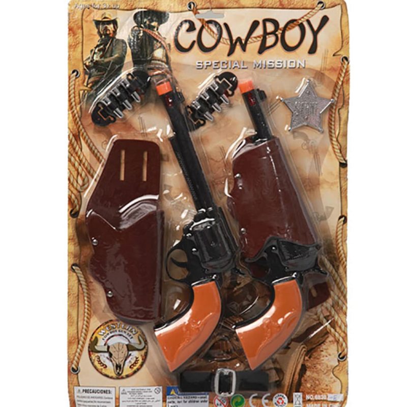 Set 2 Pistole Cowboy Adulto 30x12 cm